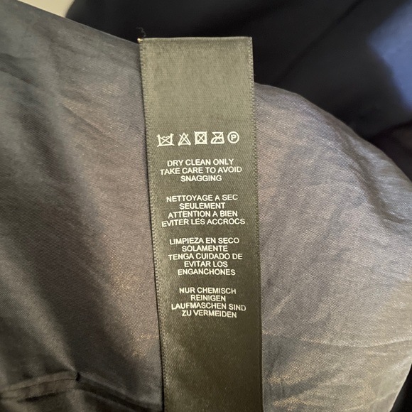 ASOS Women’s Navy Blue Trench Coat Size 4 - Picture 12 of 13